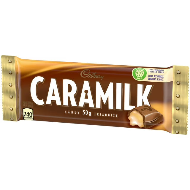 Cadbury Caramilk Chocolate Bar 48 Pack (48 x 50G)