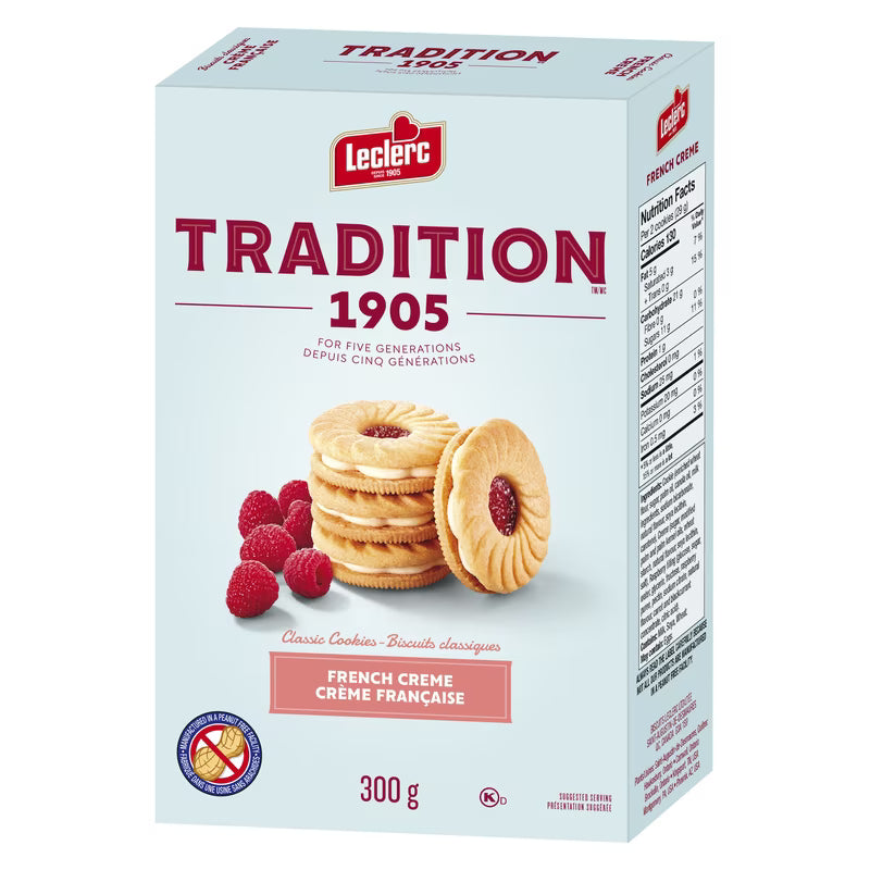 Leclerc 1905 Tradition French Creme Cookies (300g)