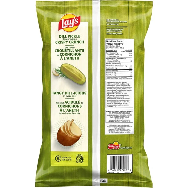 Lay's Dilll Pickle Flavoured Potato Chips 220G