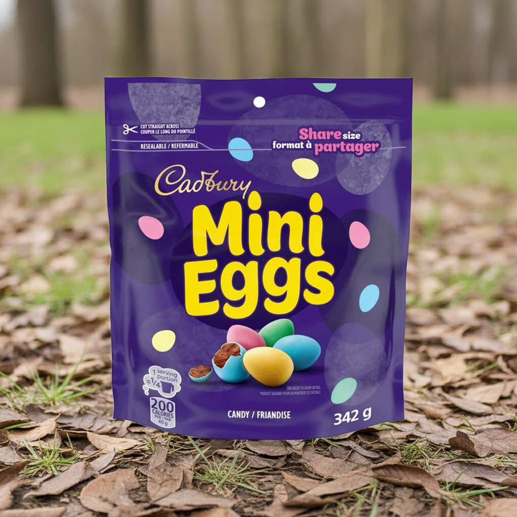 Cadbury Mini Eggs Chocolate Candy Full size Share bag (342g)