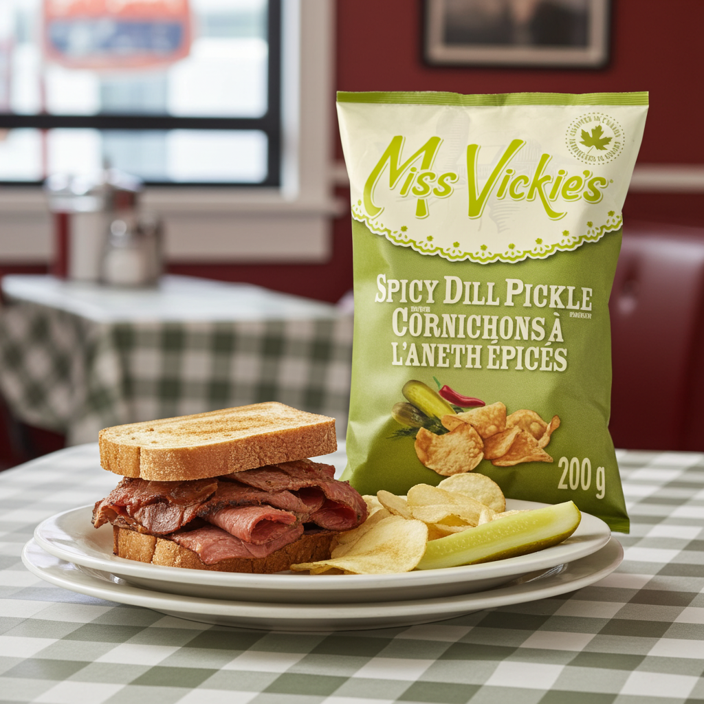Miss Vickie's Spicy Dill Pickle Potato Chips 200G