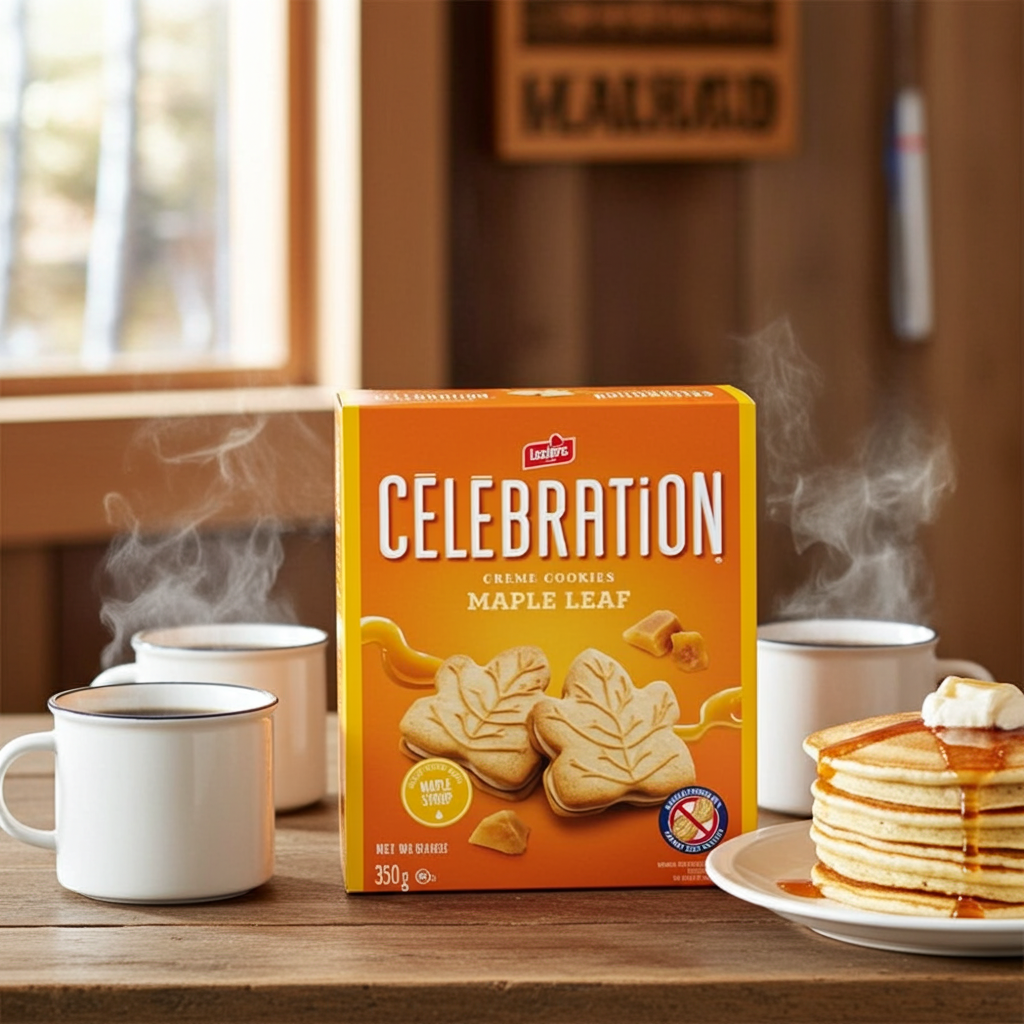 Leclerc Celebration Maple Leaf Cream Cookies 350G