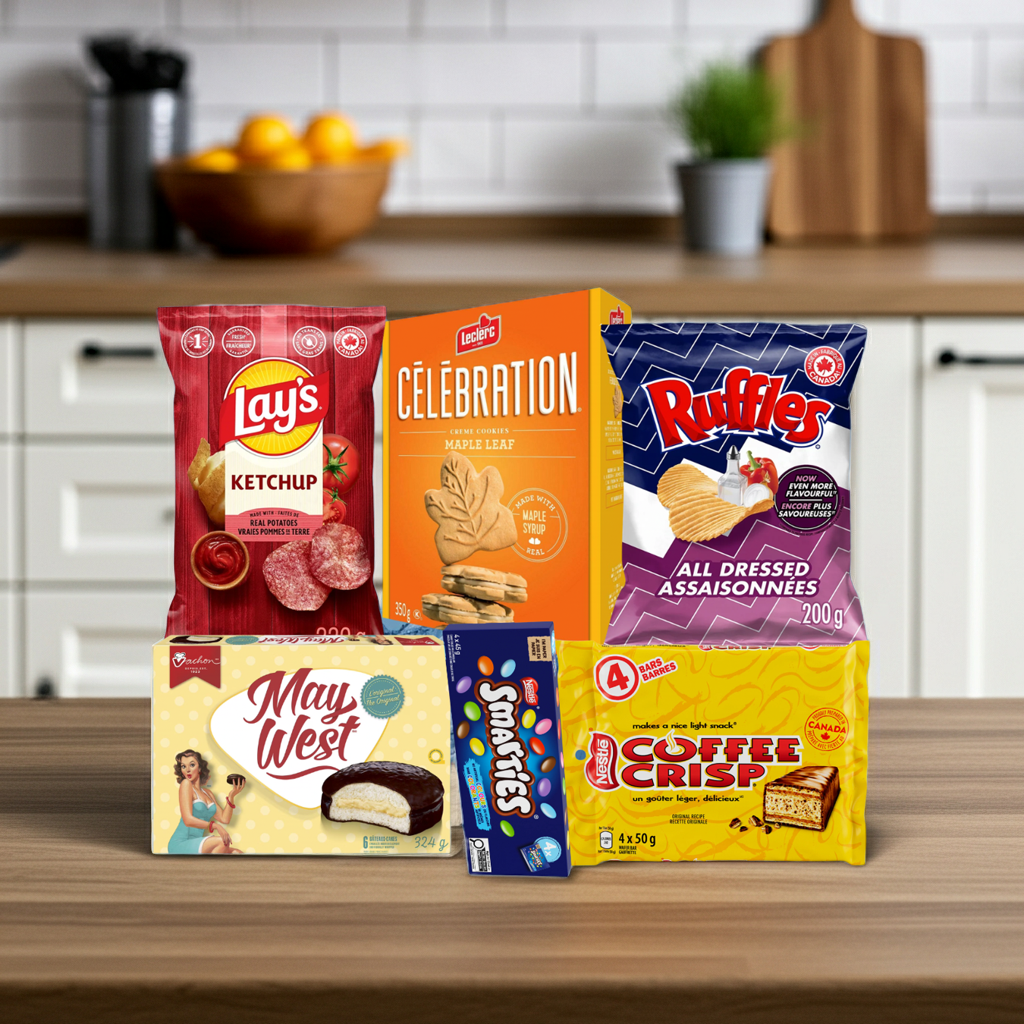 Canadian Classics Full Size - 6 Snack Variety Box (1kg / 2.2lbs)
