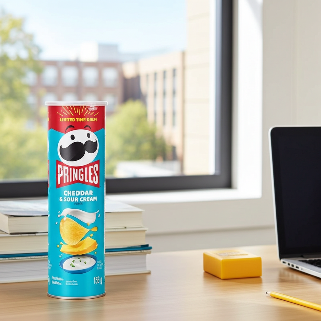 Pringles Cheddar & Sour Cream Potato Chips (156g)