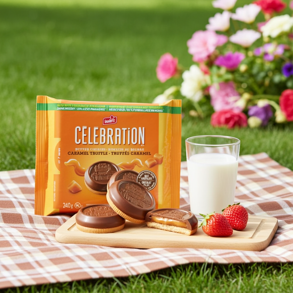 Leclerc Celebration Caramel Truffle Cookies (240G)