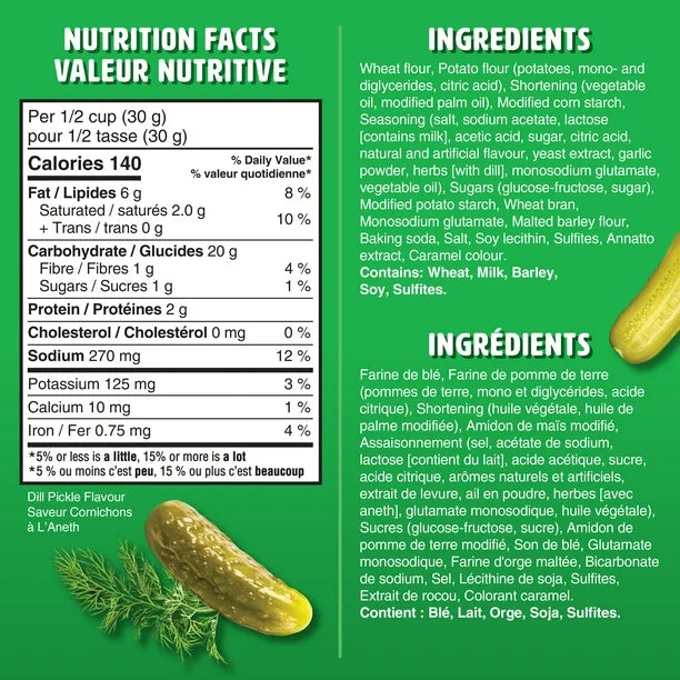 Crispers Dill Pickle Flavour Snacks 12 Pack (12 x 145G)