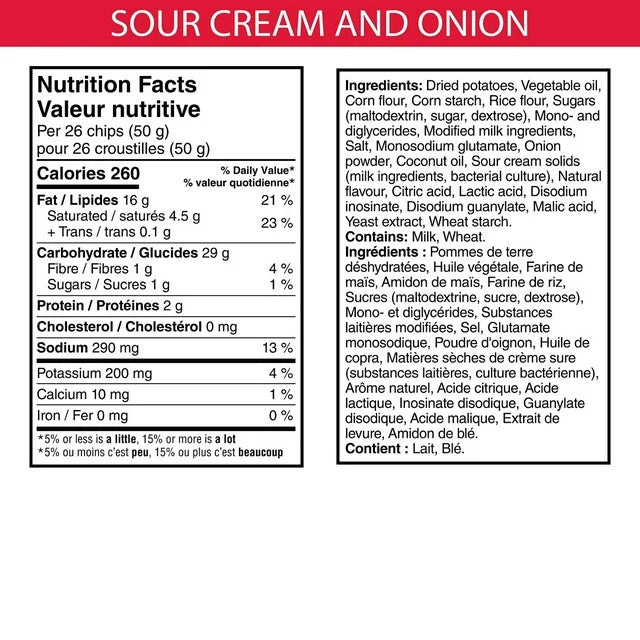 Pringles Sour Cream & Onion Potato Chips (156g)