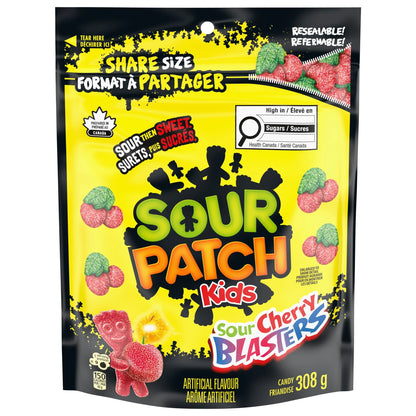 Sour Patch Kids Sour Cherry Blasters Candy Gummies (308G)
