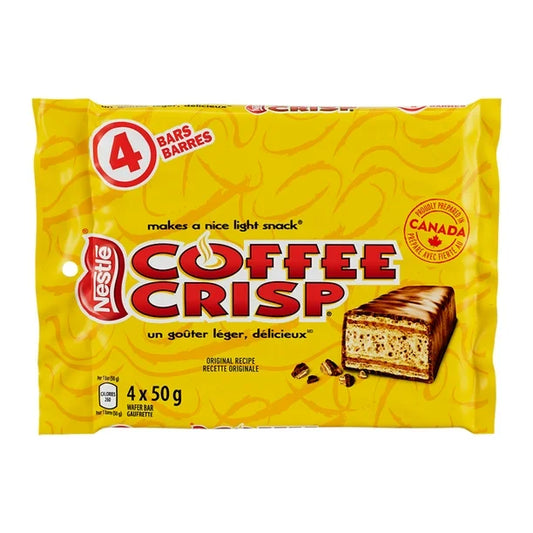 Coffee Crisp Wafer Chocolate Bar 4 Pack (50G x 4)