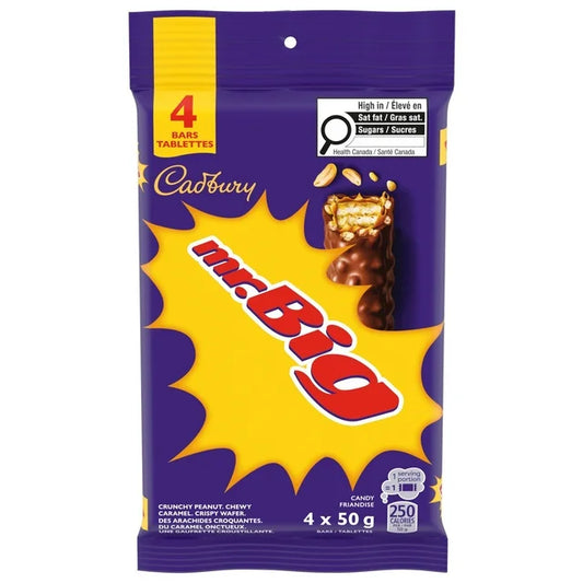 Cadbury Mr Big Chocolate Bar 4 Pack (4 x 50g)