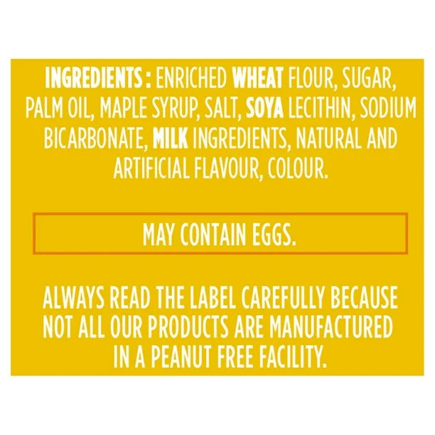 Leclerc Celebration Maple Leaf Cream Cookies 350G