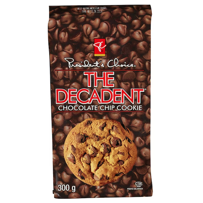 Presidents Choice The Decadent Chocolate Chip Cookies (300G)