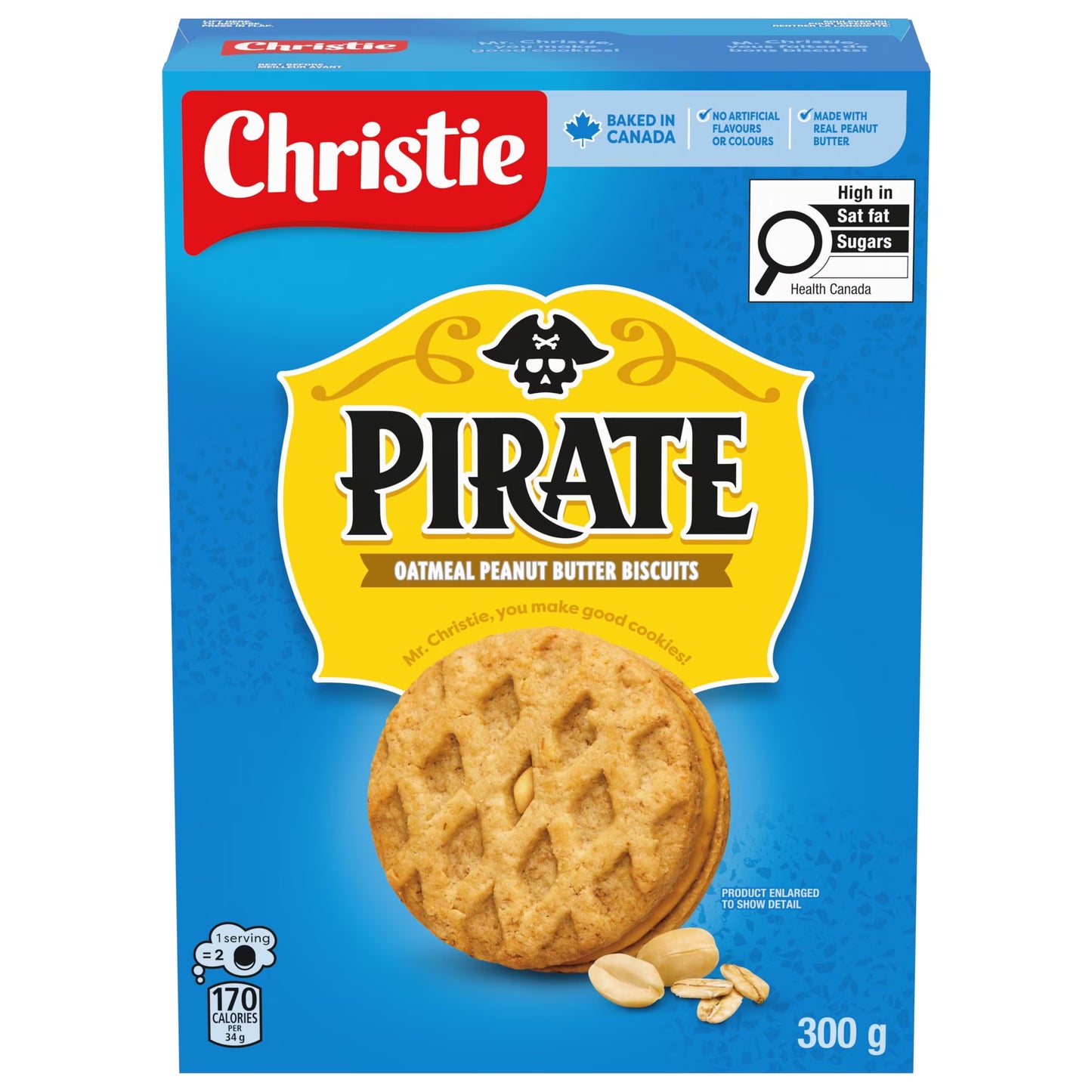 Pirate Oatmeal Peanut Butter Cookies