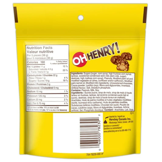 Oh Henry! Chocolate Bites Full Size Bag (200G)