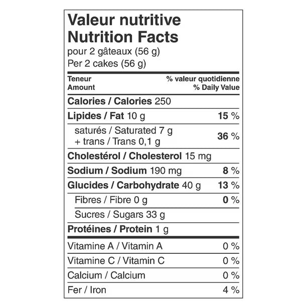 Vachon Ah Caramel Caramel Snack Cakes 12 Pack 336G