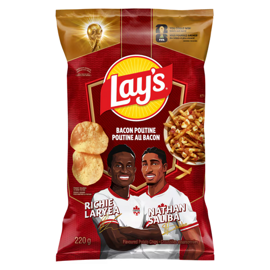 Lay's Bacon Poutine Flavoured Potato Chips 220G