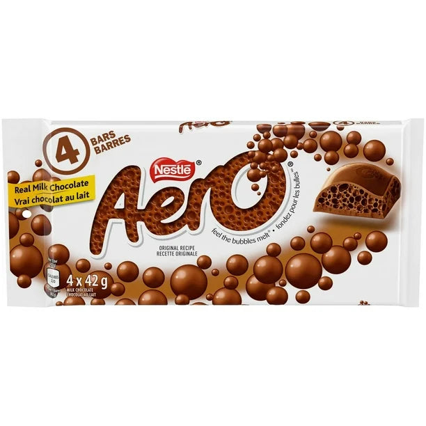 Nestle Aero Milk Chocolate Bar 48 Pack (48 x 42G)
