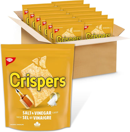 Crispers Salt & Vinegar Flavour Snacks 12 Pack (12 x 145G)