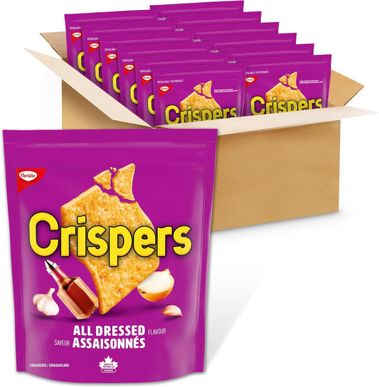 Crispers All Dressed Flavour Snacks 12 Pack (12 x145G)