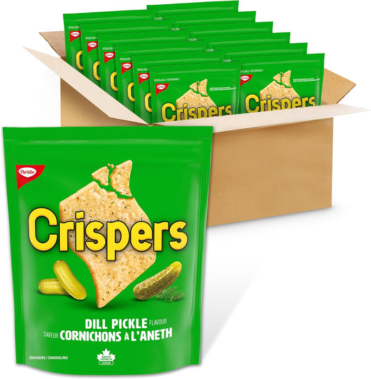 Crispers Dill Pickle Flavour Snacks 12 Pack (12 x 145G)