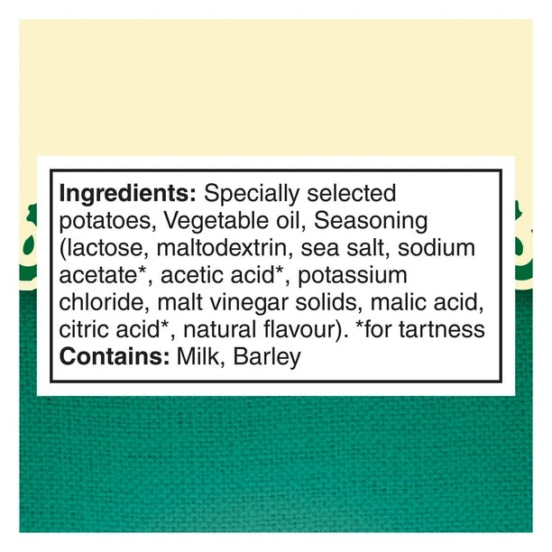 Miss Vickie's Sea Salt & Malt Vinegar Potato Chips 10 Pack (10 x 200G)