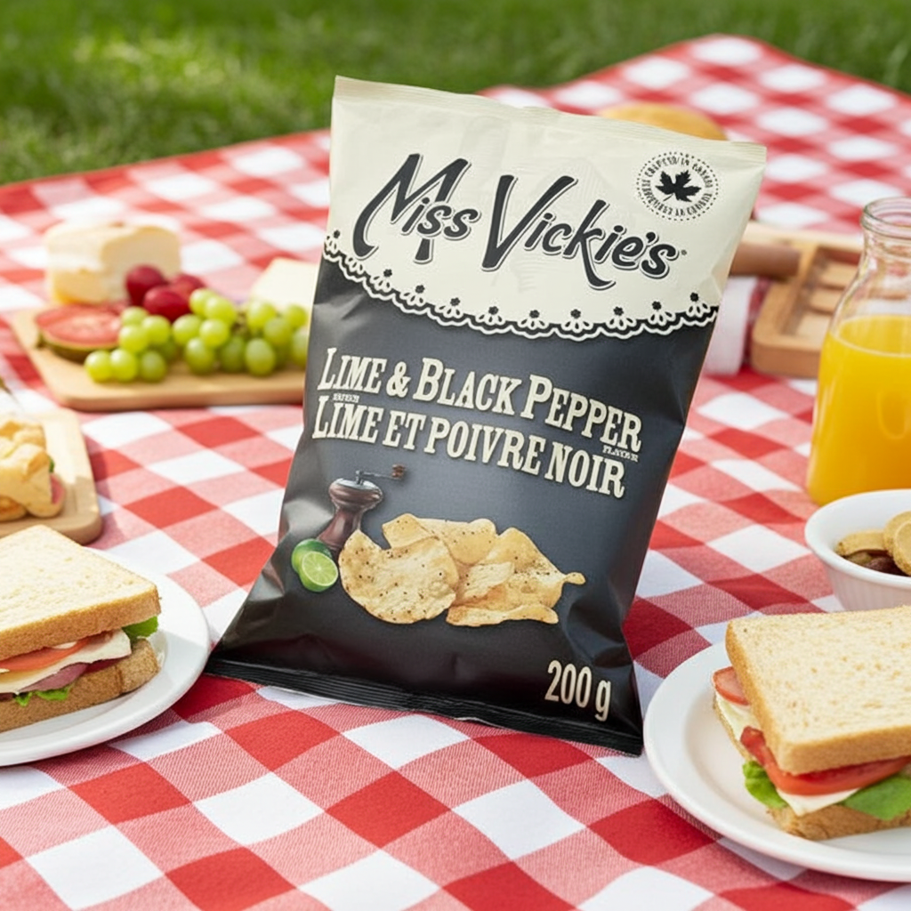 Miss Vickie's Lime & Black Pepper Potato Chips 200G