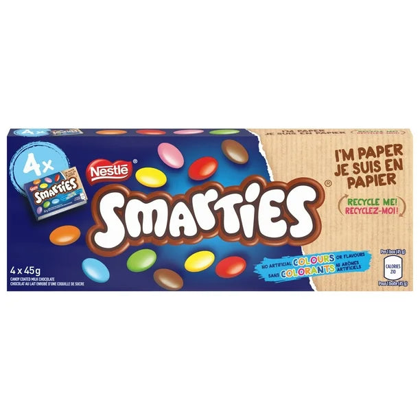 Nestle Smarties Candy Coated Mile Chocolate 4 Pack (45G x 4) – NordSnacks