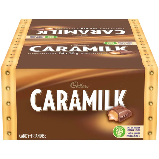 Cadury Caramilk Chocolate Bar 48 Pack (48 x 50G)