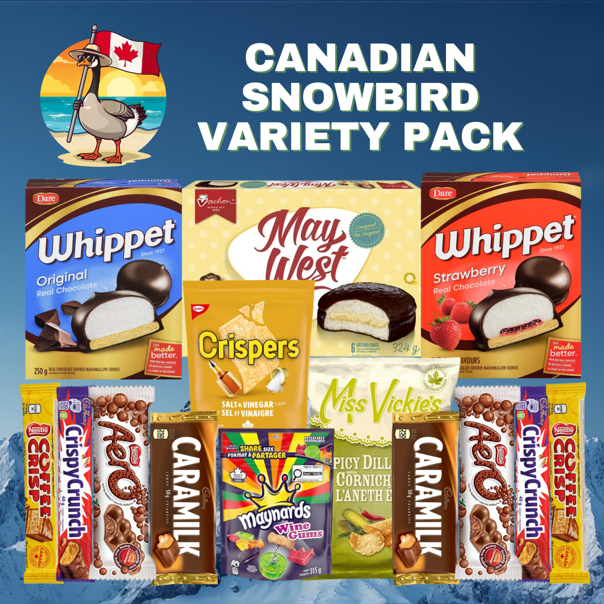 Canadian Snowbird Variety Sharing Snack Pack (1.9kg / 4.3lbs)