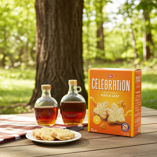 Leclerc Celebration Maple Leaf Cream Cookies 350G