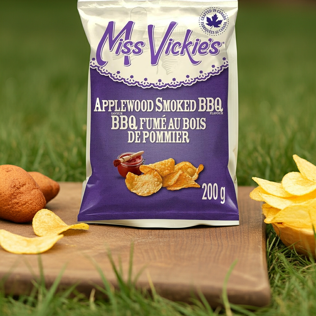 Miss Vickie's Applewood Smoked BBQ Potato Chips 200G