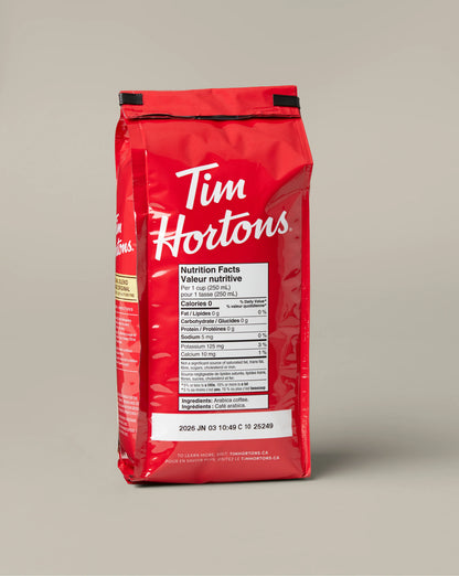 Tim Hortons Original Coffee Medium Roast Coffee Grounds 300G
