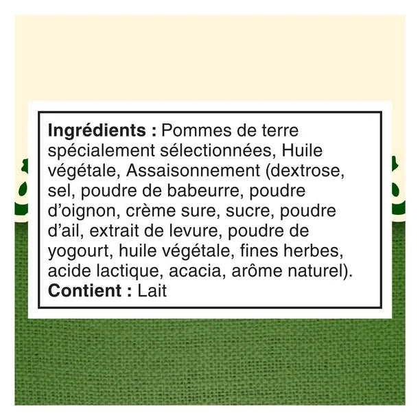 Miss Vickie's Sour Cream, Herb, & Onion Potato Chips 10 Pack (10 x 200G)