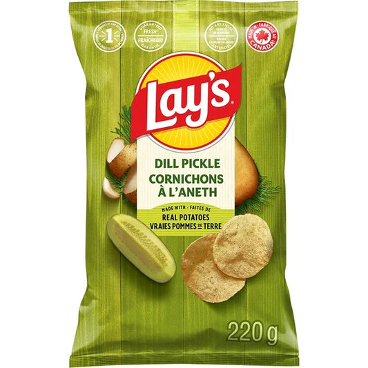 Lay's Dilll Pickle Flavoured Potato Chips 220G