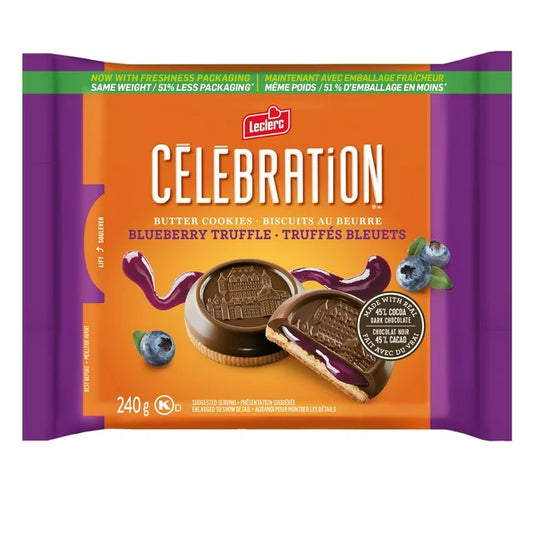 Leclerc Celebration Blueberry Truffle Cookies (240G)