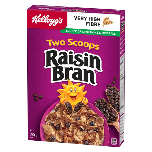 Kellogg’s Two Scoops Raisin Bran Original 375g