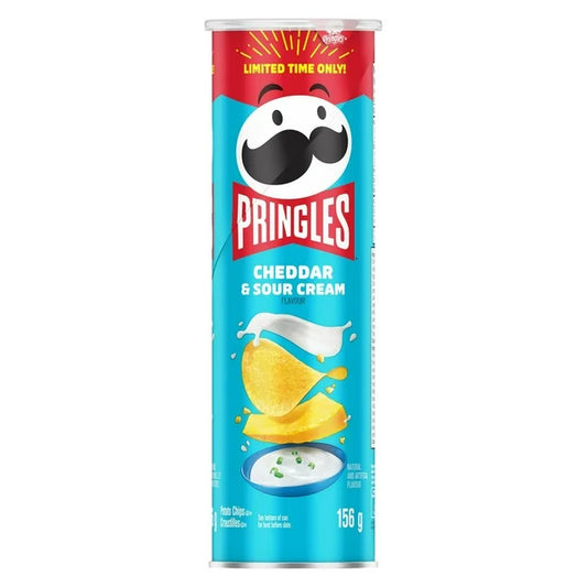Pringles Cheddar & Sour Cream Potato Chips (156g)