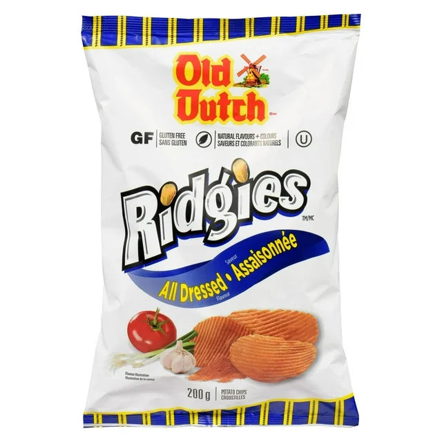 Old Dutch Ridgies All Dressed Potato Chips (280G)