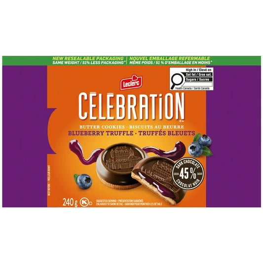 Leclerc Celebration Blueberry Truffle Cookies (240G)