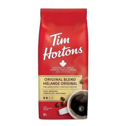 Tim Hortons Original Coffee Medium Roast Coffee Grounds 300G