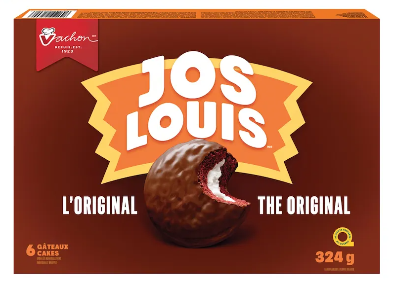 Vachon Jos Louis Chocolate Cakes 6 Pack 324G