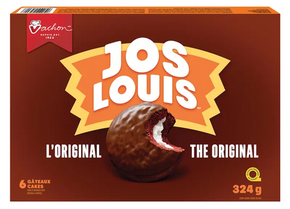 Vachon Jos Louis Chocolate Cakes 6 Pack 324G